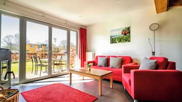 Premium-Haus, 2 Schlafzimmer, Kamin | Wohnbereich