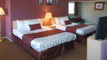Standard Room, 2 Queen Beds, Non Smoking | Individually furnished, blackout drapes, iron/ironing board, free WiFi