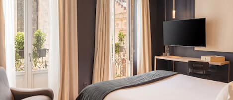 Habitación superior | Sábanas de algodón egipcio, ropa de cama de alta calidad y minibar
