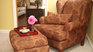 Premium bedding, blackout drapes, iron/ironing board, free WiFi