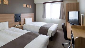 Standard Twin Room, 2 Twin Beds, Non Smoking | Desk, blackout drapes, WiFi (free), bed sheets