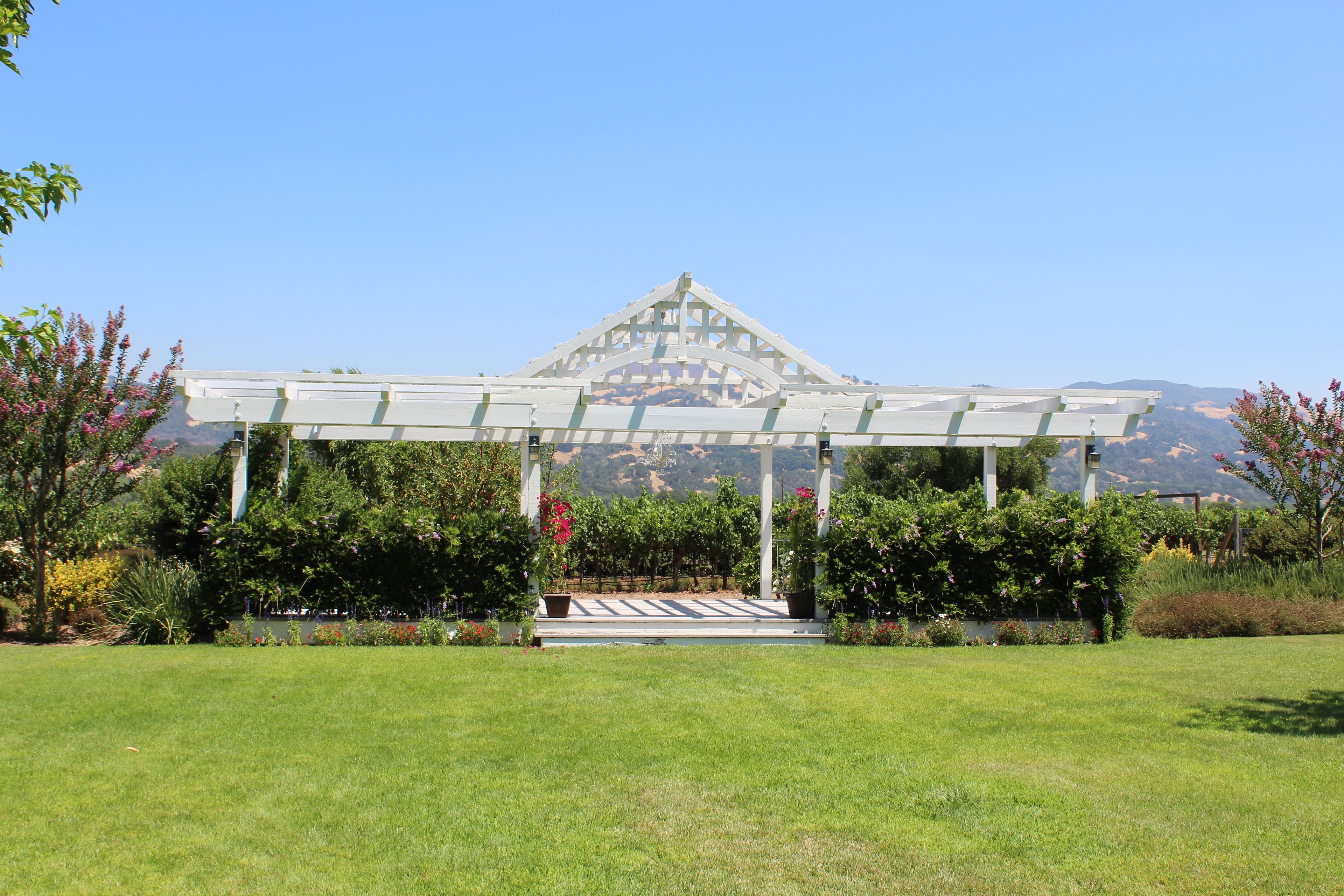 outdoor wedding area