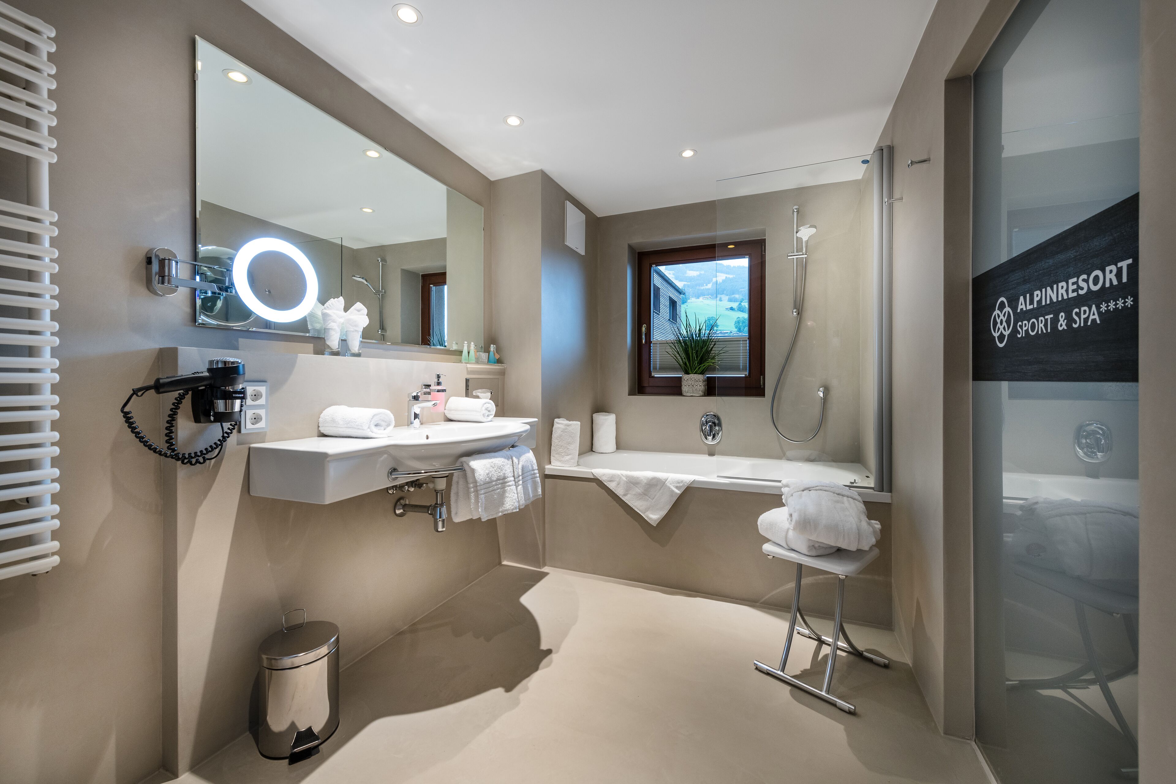 free toiletries, hair dryer, bathrobes, slippers