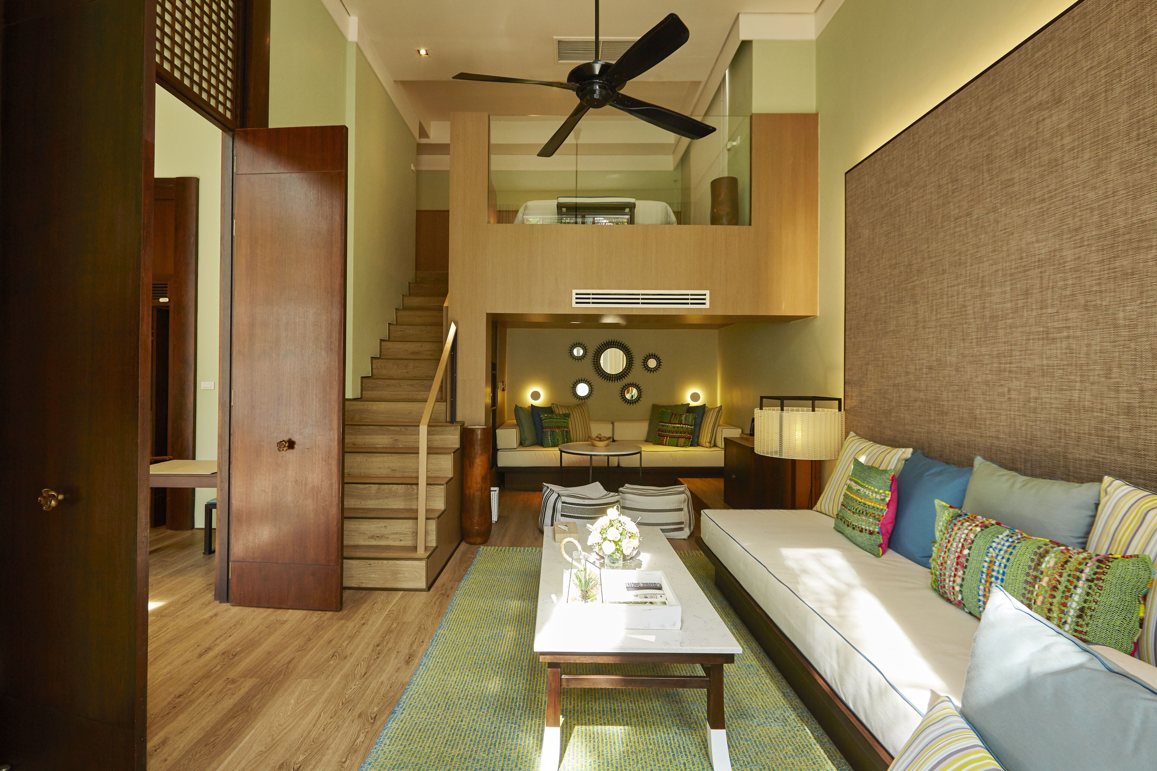 2-bedroom pool villa | living area | smart tv