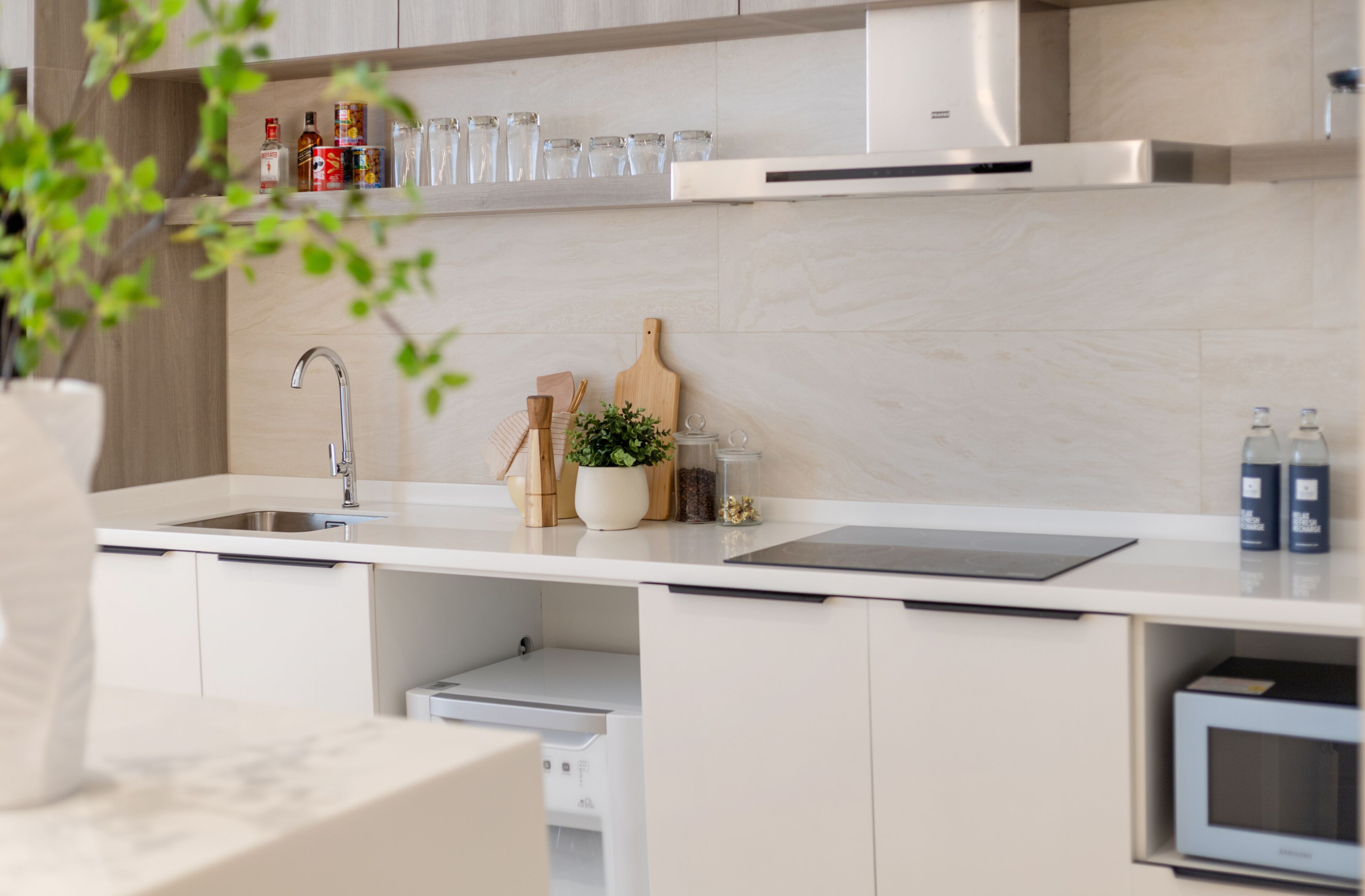 luxury villa, 2 bedrooms | living area | smart tv