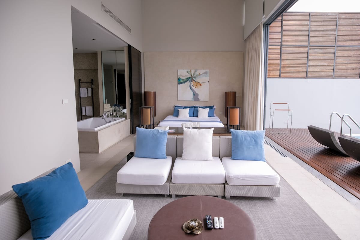 1-bedroom sky pool villa | 1 bedroom, in-room safe, individually decorated, individually furnished