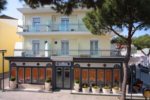 Voorkant van accommodatie