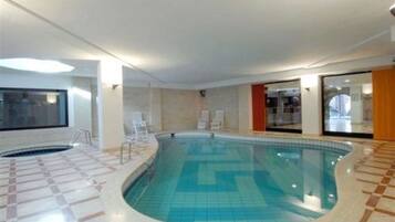 Indoor pool, outdoor pool