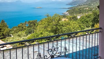 Camera panoramica, terrazzo, vista mare | Terrazza/patio