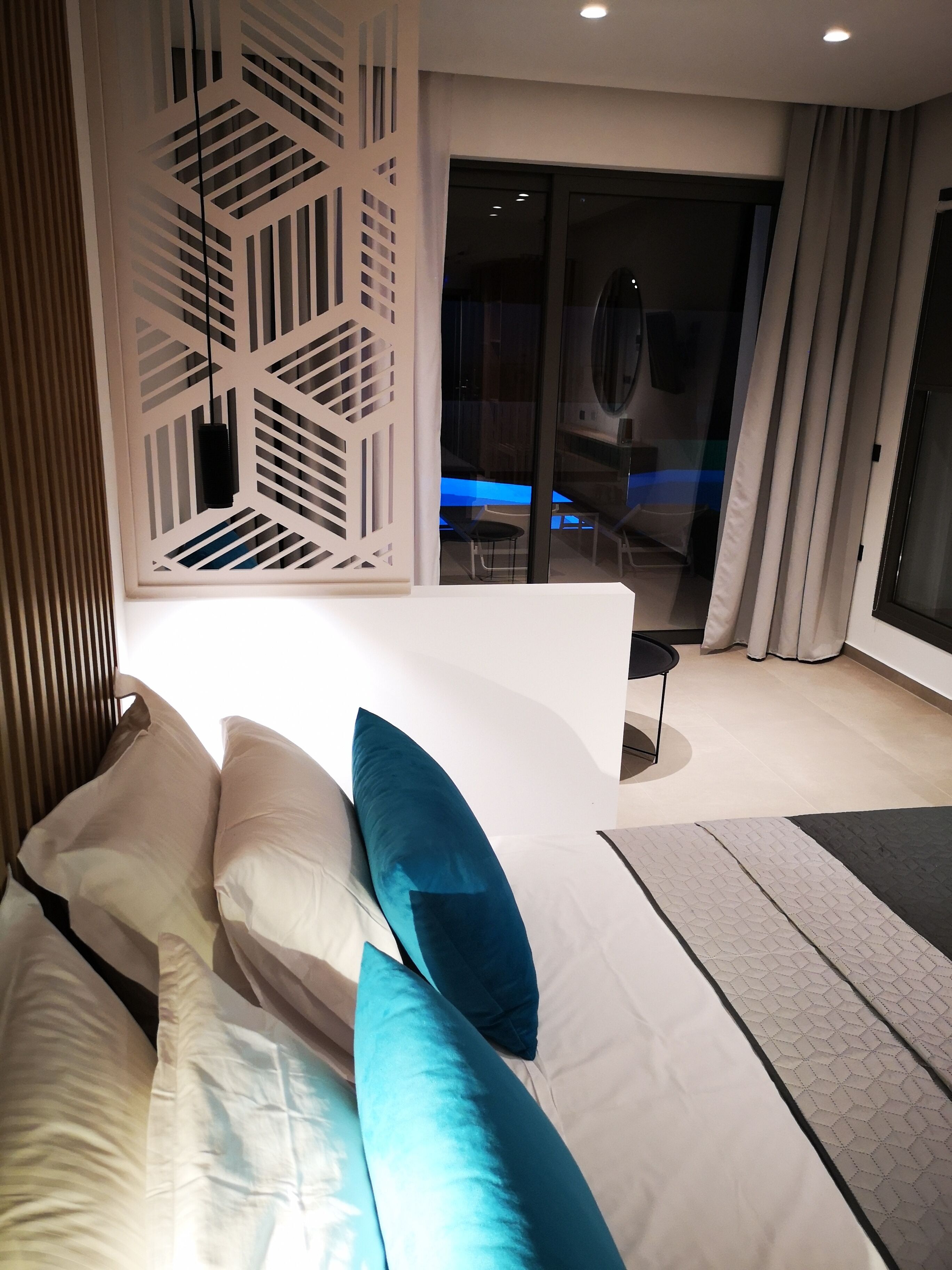 suite, private pool, pool view | in-room safe, desk, soundproofing, free wifi