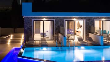 Suite, Private Pool, Pool View | In-room safe, desk, soundproofing, free WiFi