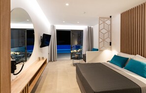 Suite, Private Pool, Pool View | In-room safe, desk, soundproofing, free WiFi - Zoes Hotel (Rhodes)