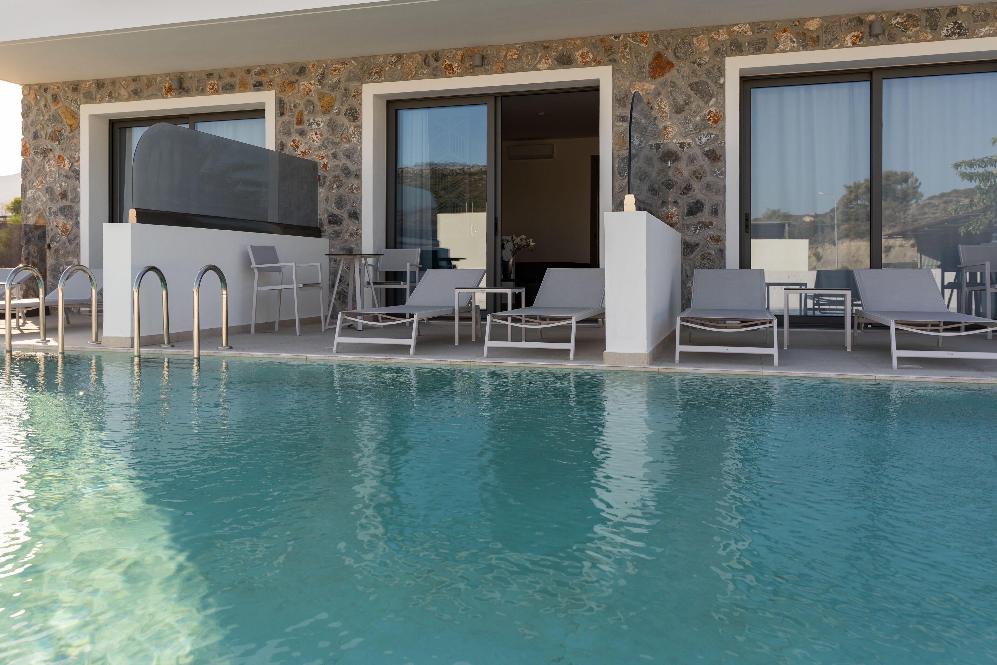suite, private pool, pool view | in-room safe, desk, soundproofing, free wifi