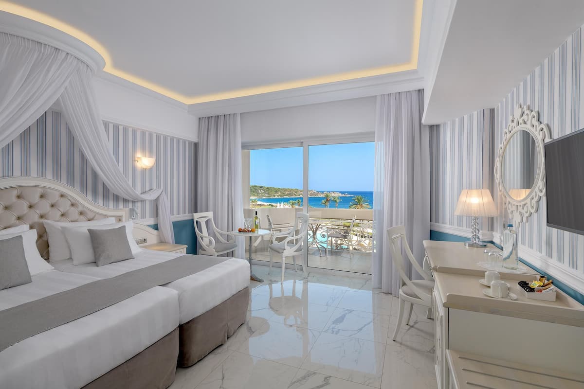 Superior Room, Sea View | Hypo-allergenic bedding, in-room safe, desk, blackout drapes