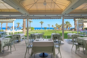 Outdoor banquet area
