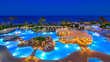 Indoor pool, outdoor pool, pool cabanas (surcharge), pool umbrellas