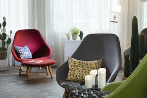 Sitteområde i lobbyen