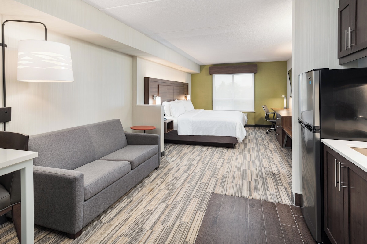 Suite, 1 King Bed with Sofa bed | Desk, laptop workspace, blackout drapes, iron/ironing board