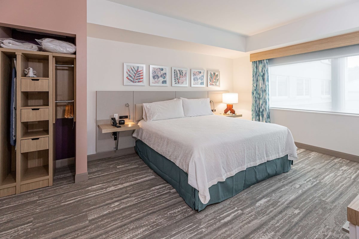 Suite, 1 King Bed with Sofa bed, Accessible | 1 makuuhuone, työpöytä, kannettavalle tietokoneelle sopiva työtila