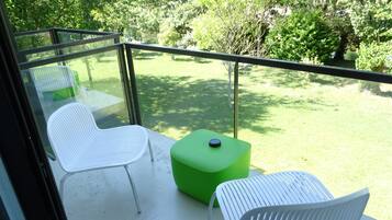 Uitzicht op het park