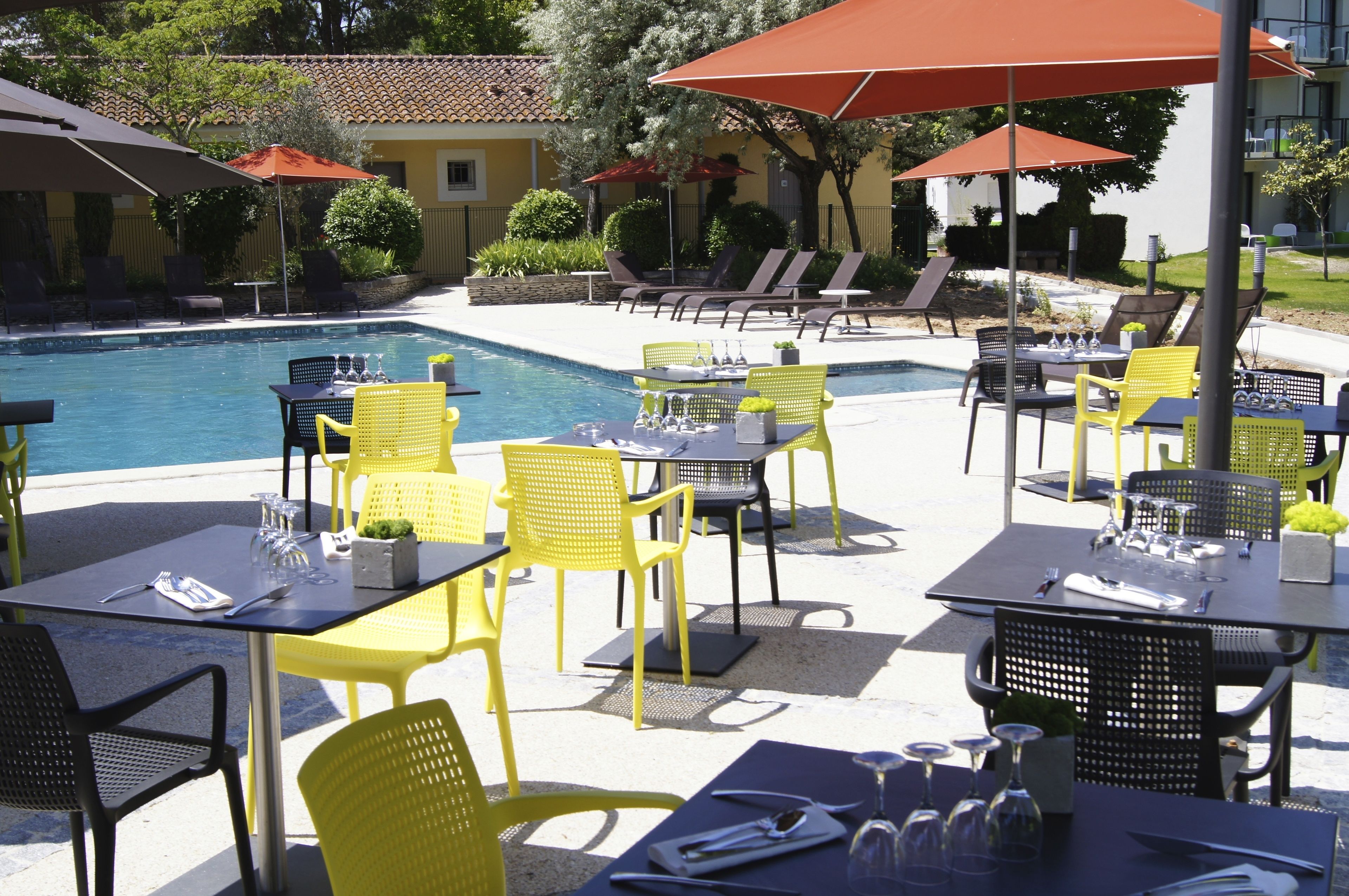 Frokost, lunsj og middag serveres, franske retter 