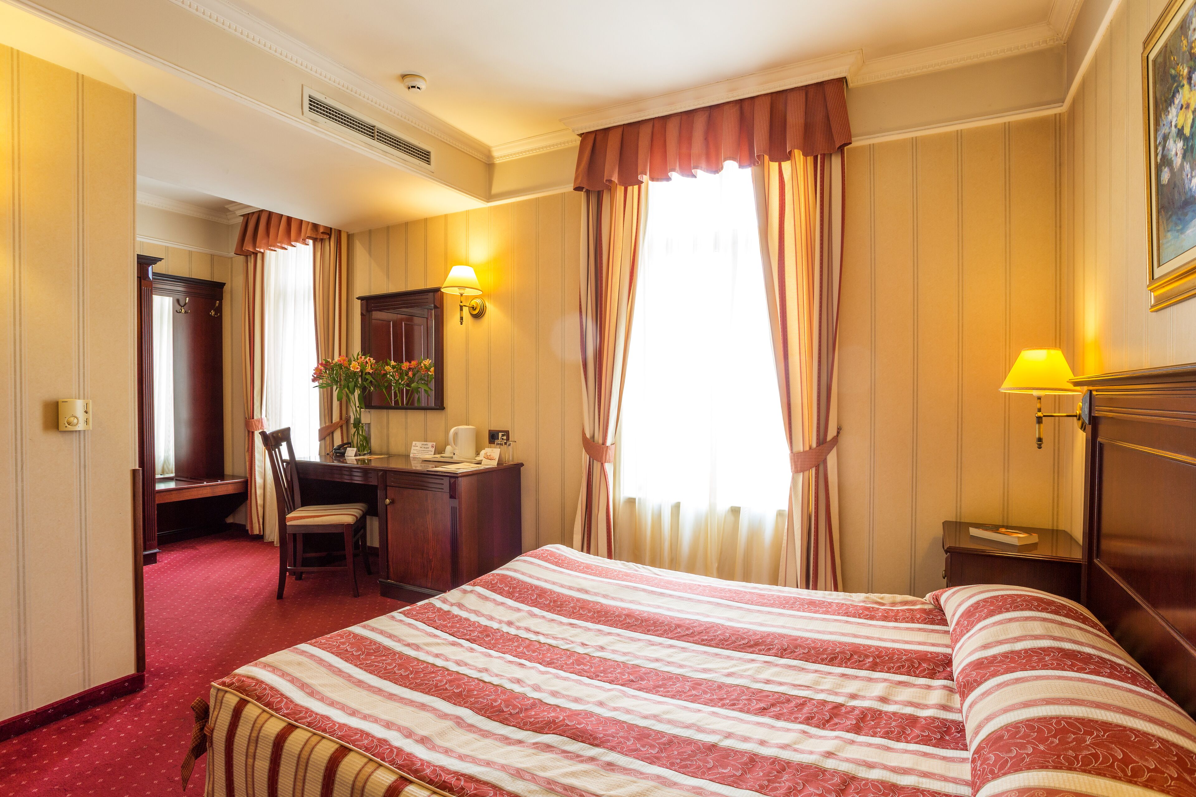 Minibar, desk, iron/ironing board (on request), WiFi