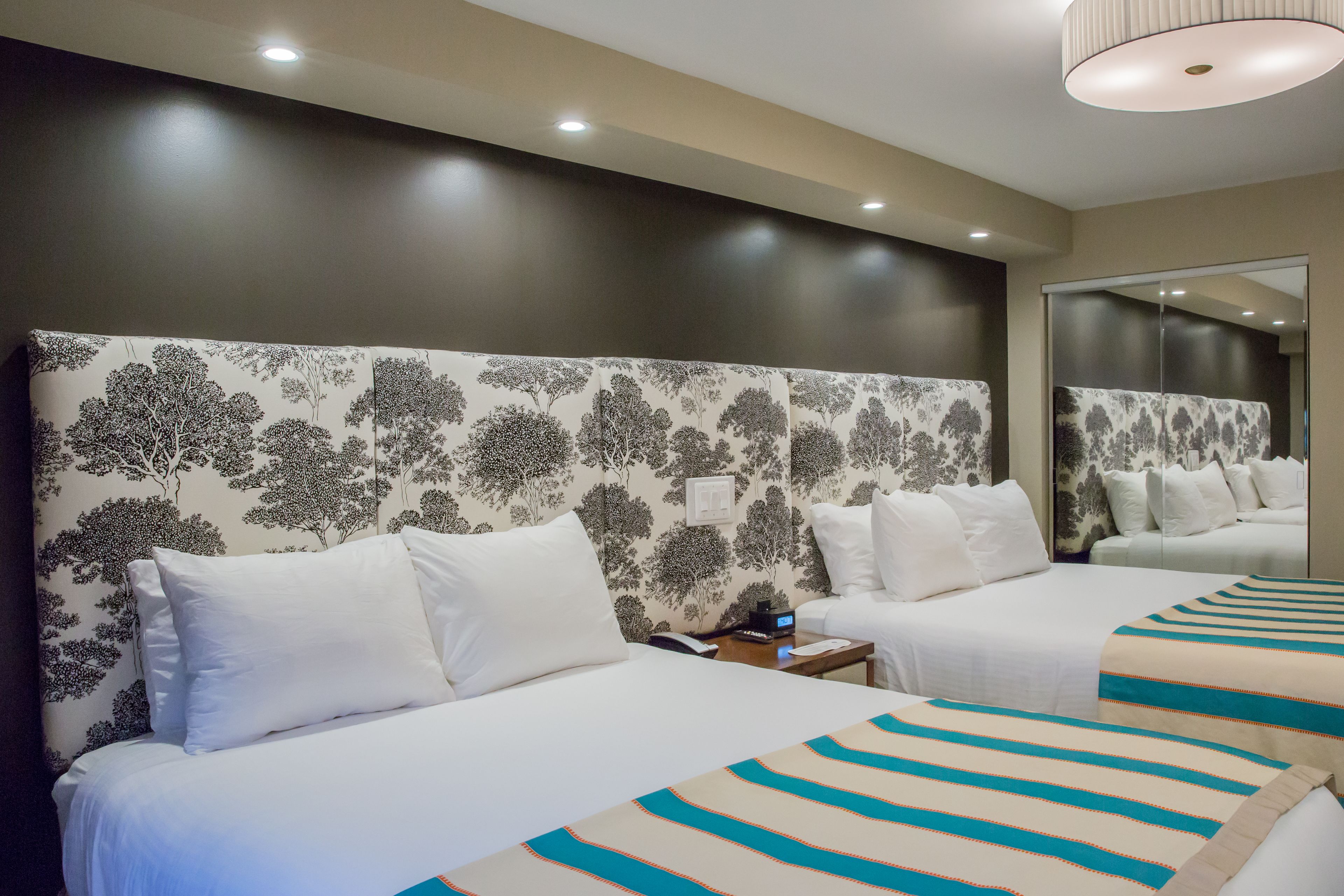 executive, two queen beds, non-smoking | premium bedding, in-room safe, desk, laptop workspace