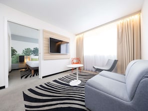 Premium bedding, memory foam beds, minibar, in-room safe