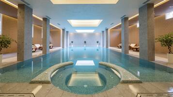 Sauna, steam room, aromatherapy, sports massages, 2 treatment rooms