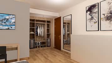 Caja de seguridad en la habitación y escritorio