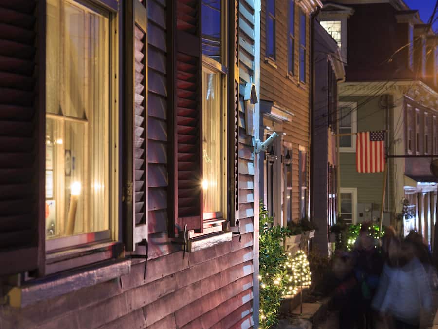 Front of property - evening/night