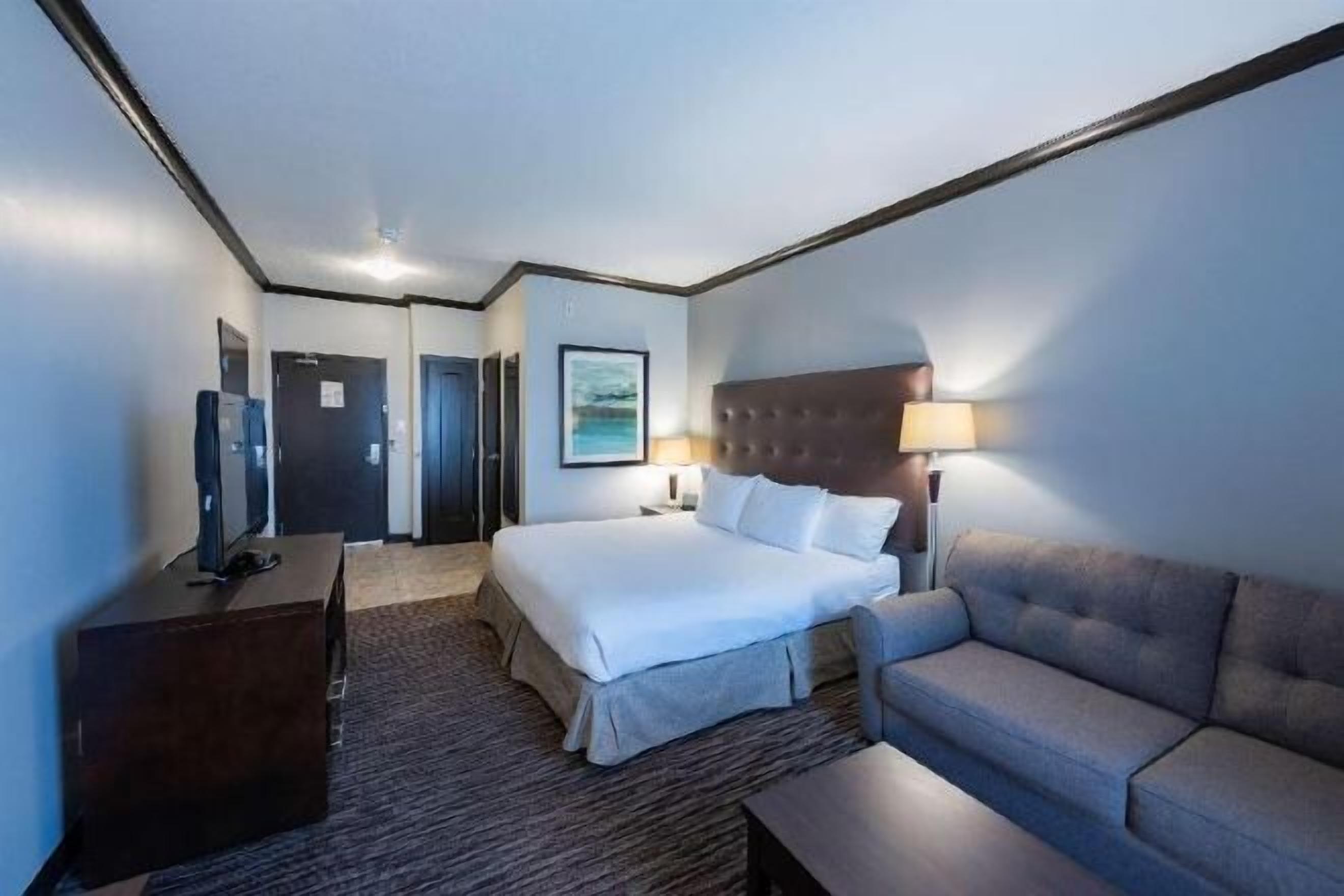 Premium bedding, blackout drapes, iron/ironing board, free WiFi