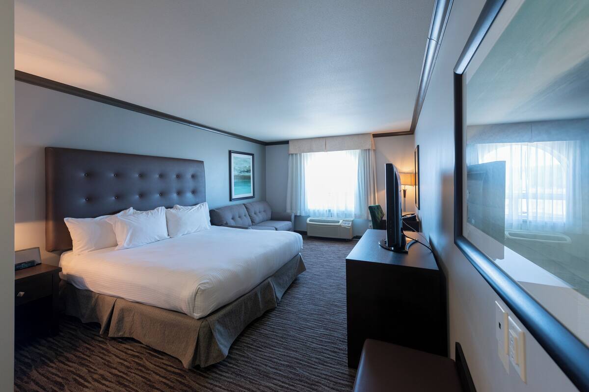 Superior Room, 1 King Bed with Sofa bed | Premium bedding, blackout curtains, iron/ironing board, free WiFi