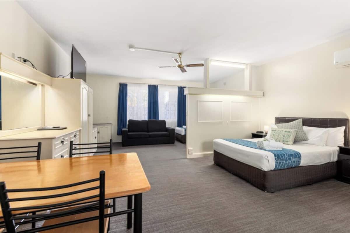 Blackout drapes, soundproofing, iron/ironing board, WiFi (free)