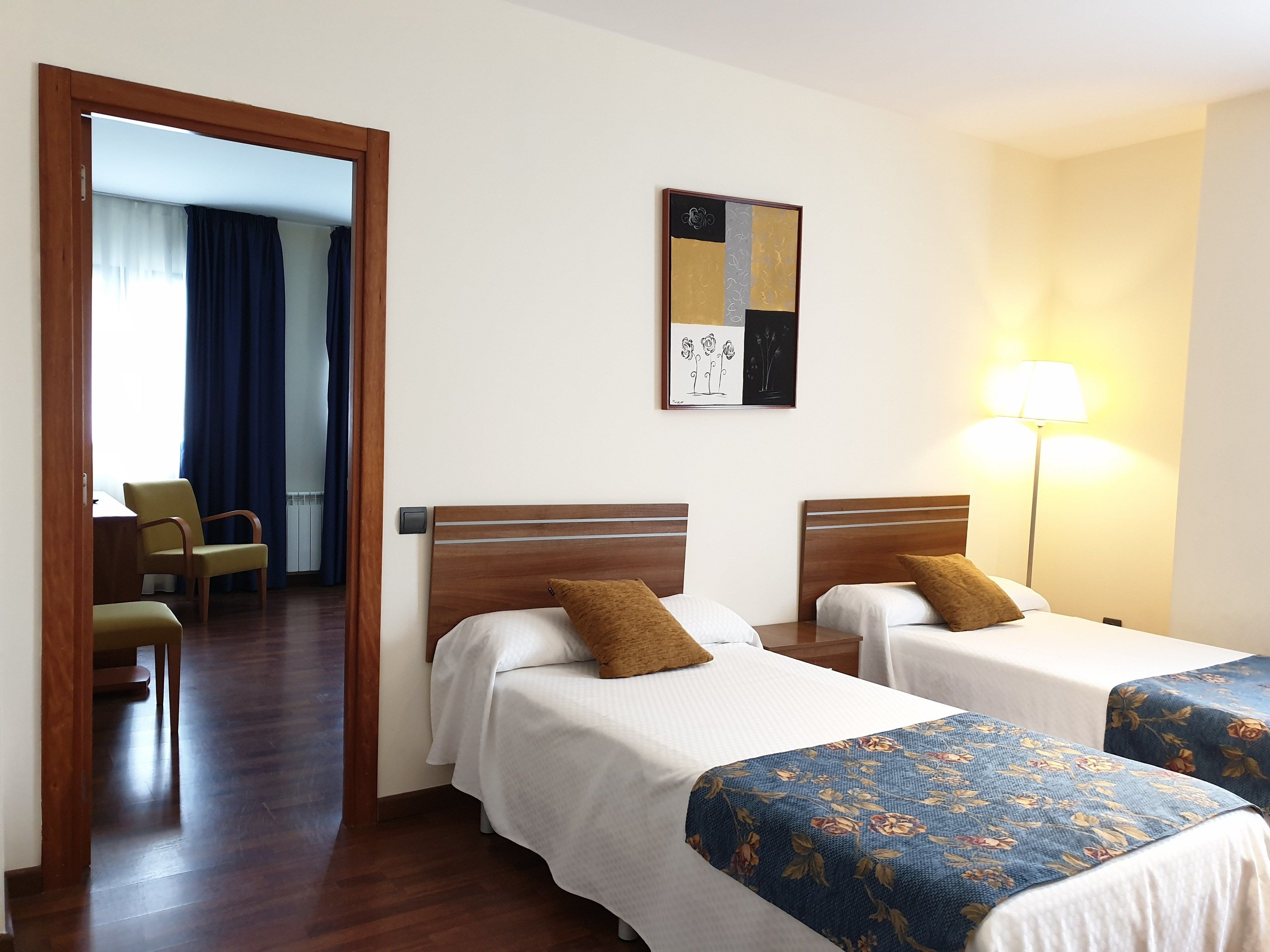 family room | down duvets, blackout curtains, free wifi