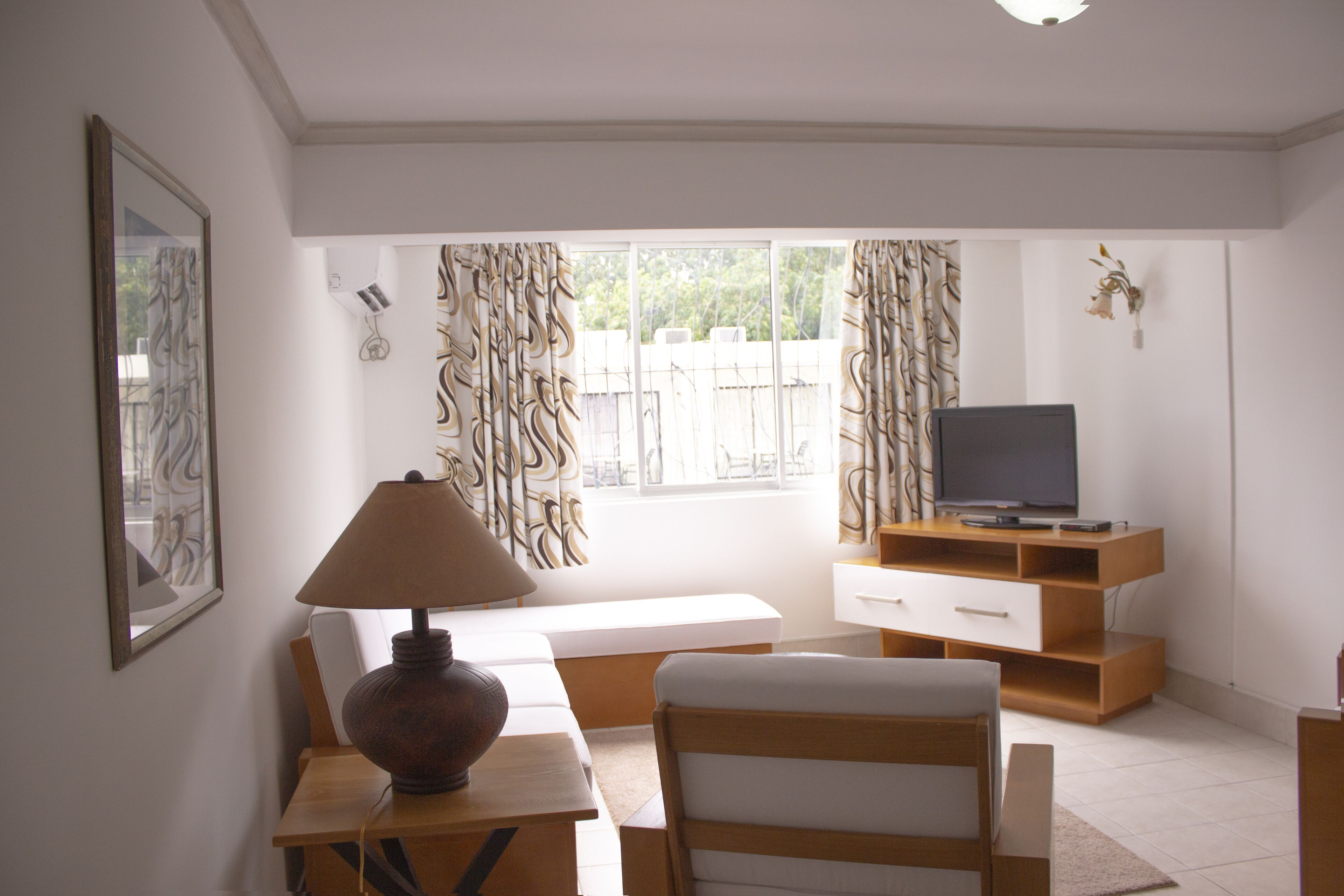 superior apartment | living area | flat-screen tv