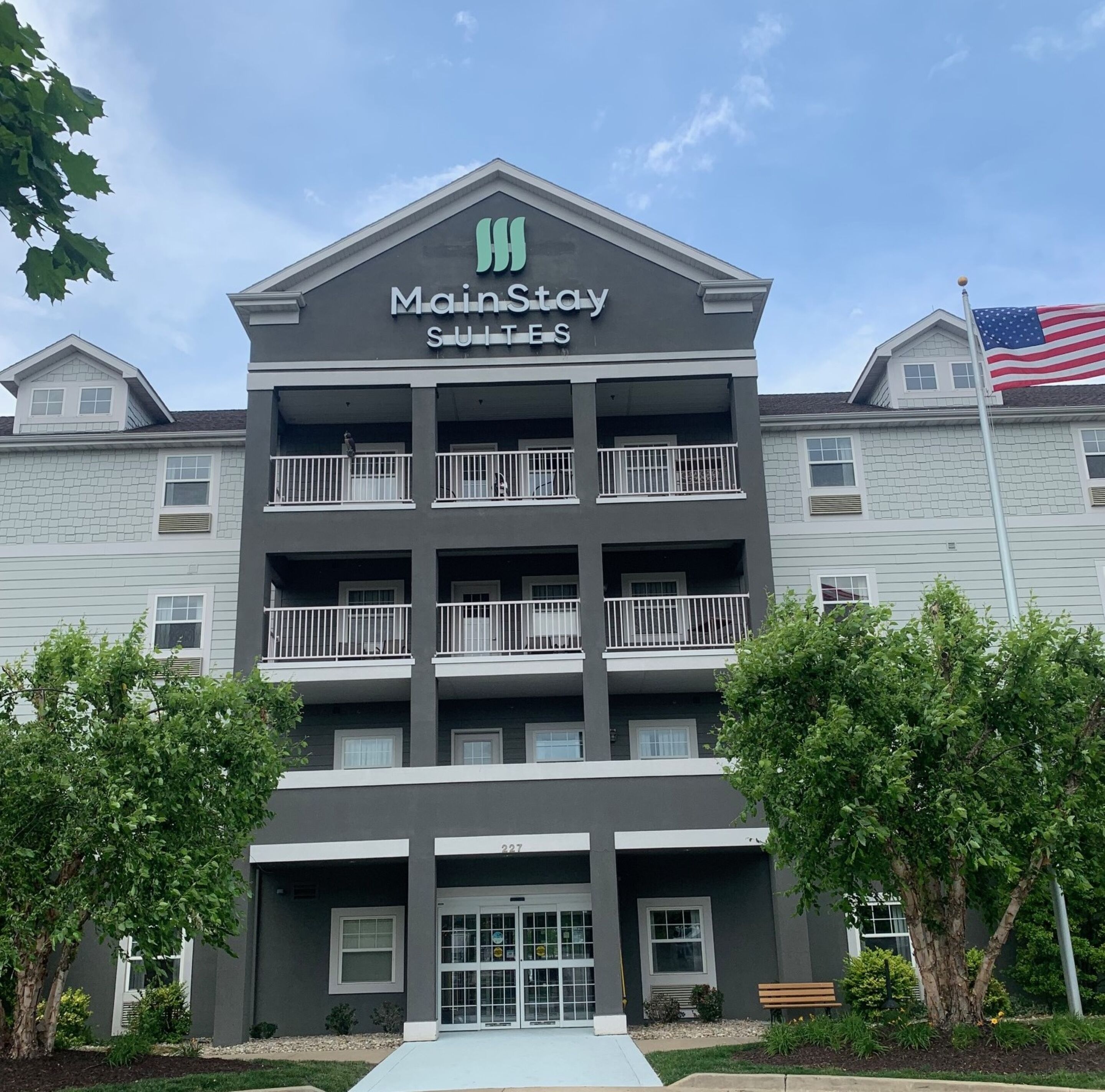 Façana frontal de l'allotjament