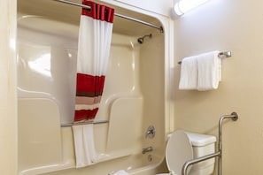 Free toiletries, hair dryer, towels, soap