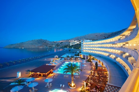 Blick von der Unterkunft. SENTIDO Lindos Bay