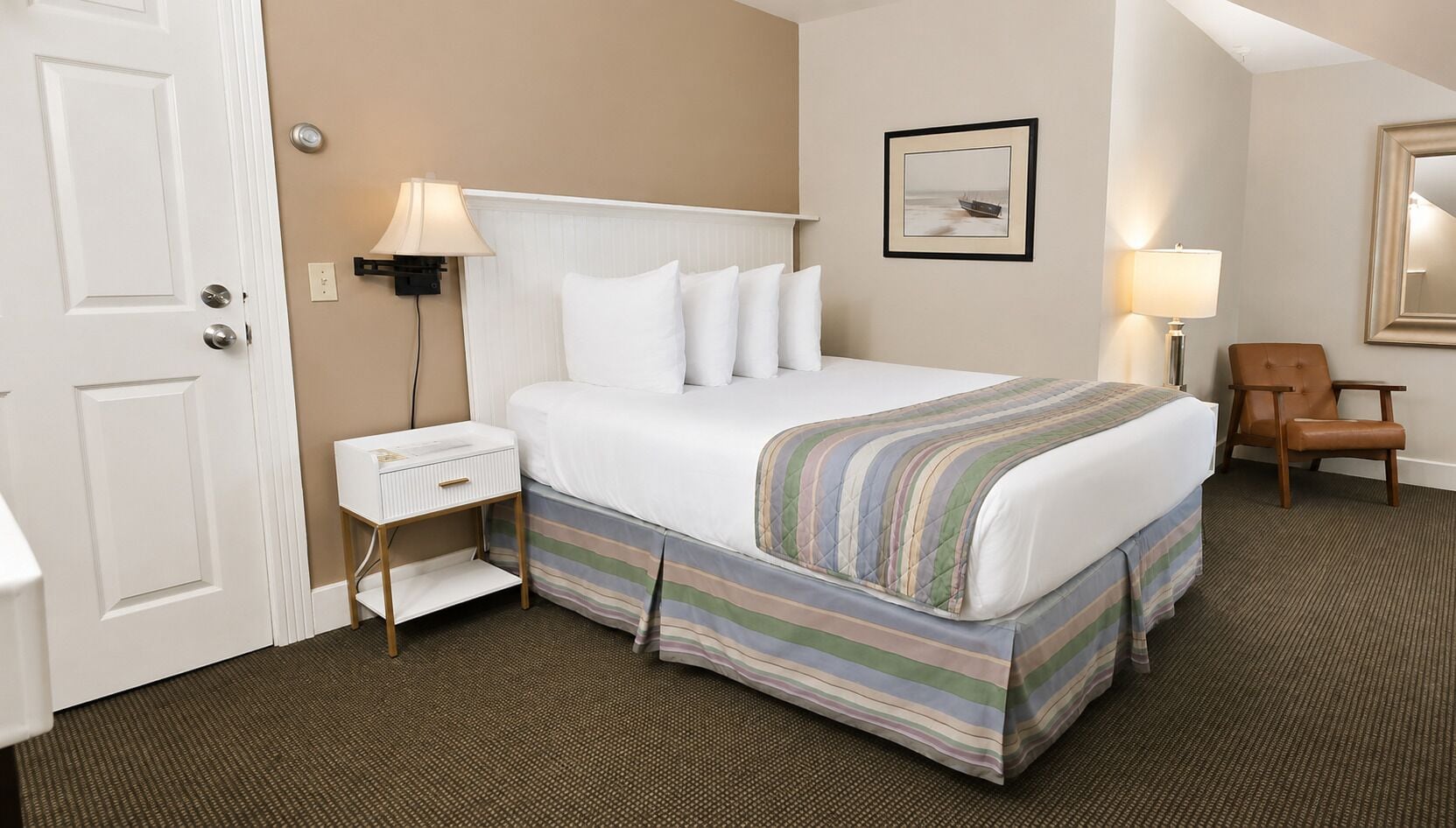 Basic Room | Down comforters, blackout drapes, iron/ironing board (on request)