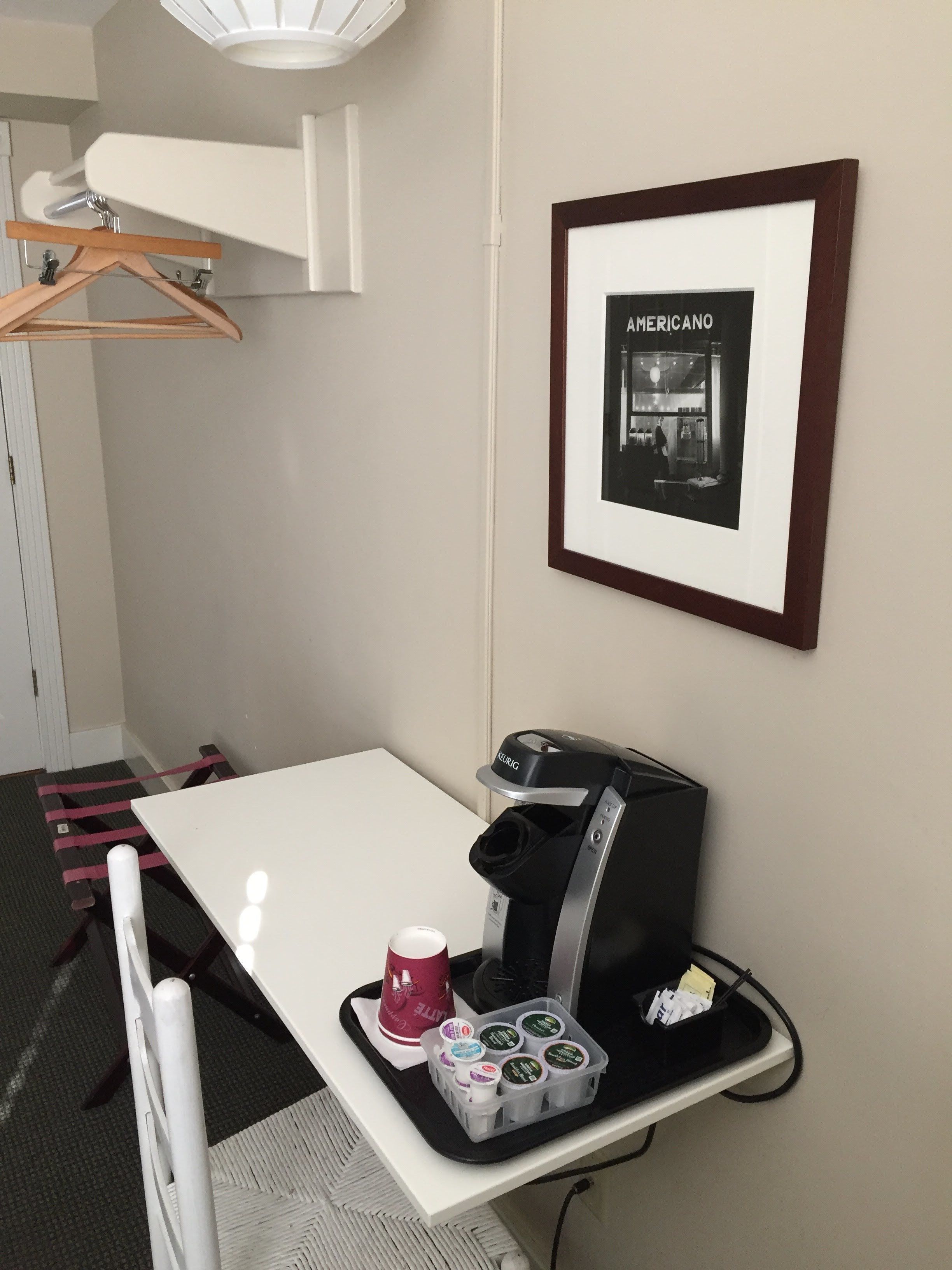 classic guest room | coffee and/or coffee maker