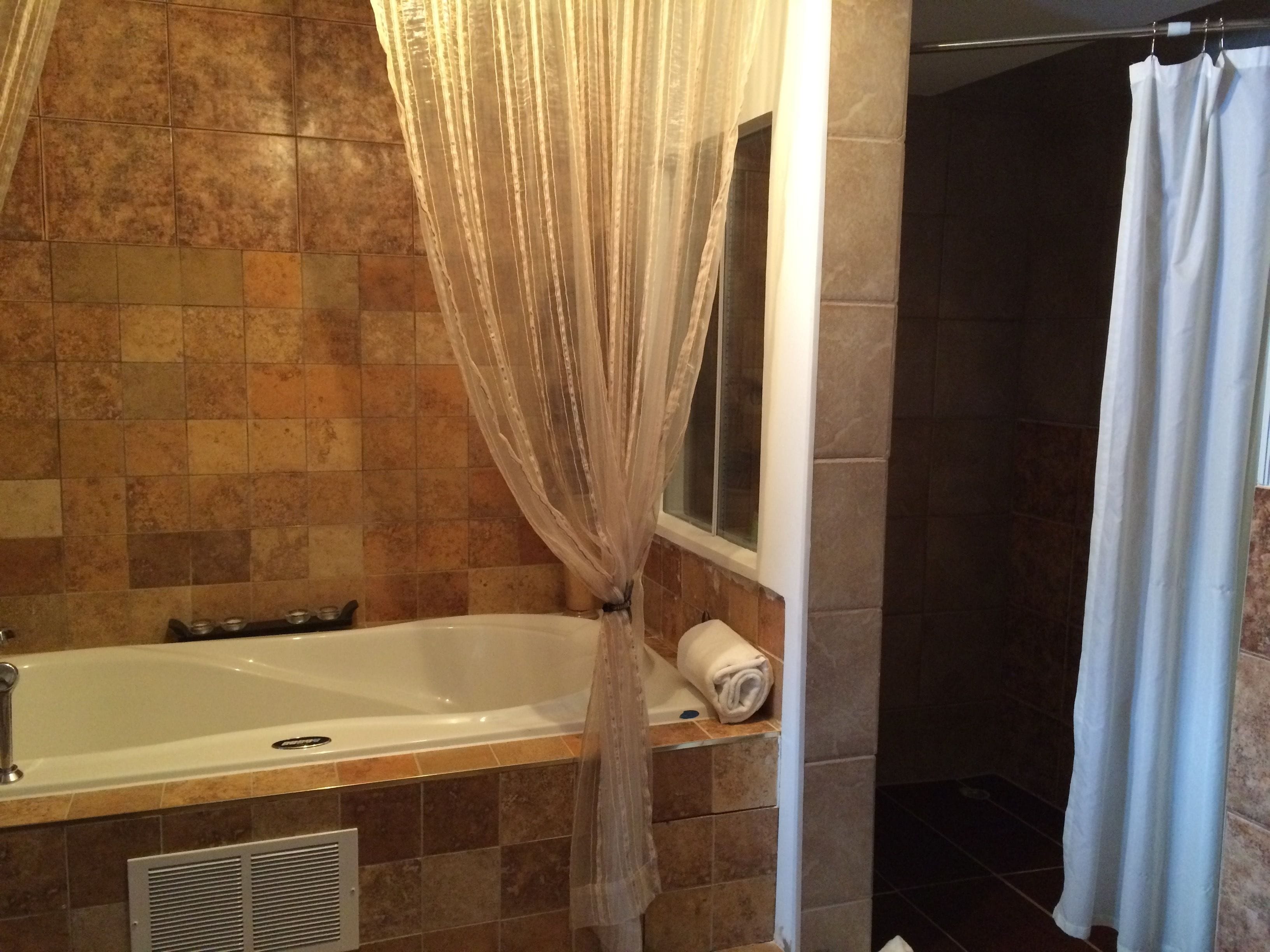 Free toiletries, hair dryer, towels