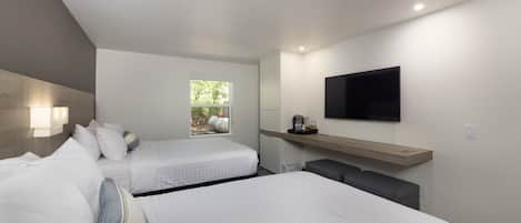 Standard Room, 2 Queen Beds | Blackout curtains, free WiFi, bed sheets