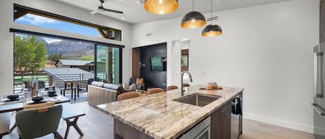 Luxury Villa, 2 Bedrooms, Balcony, Mountain View | Private kitchen | Microwave, espresso maker, coffee/tea maker