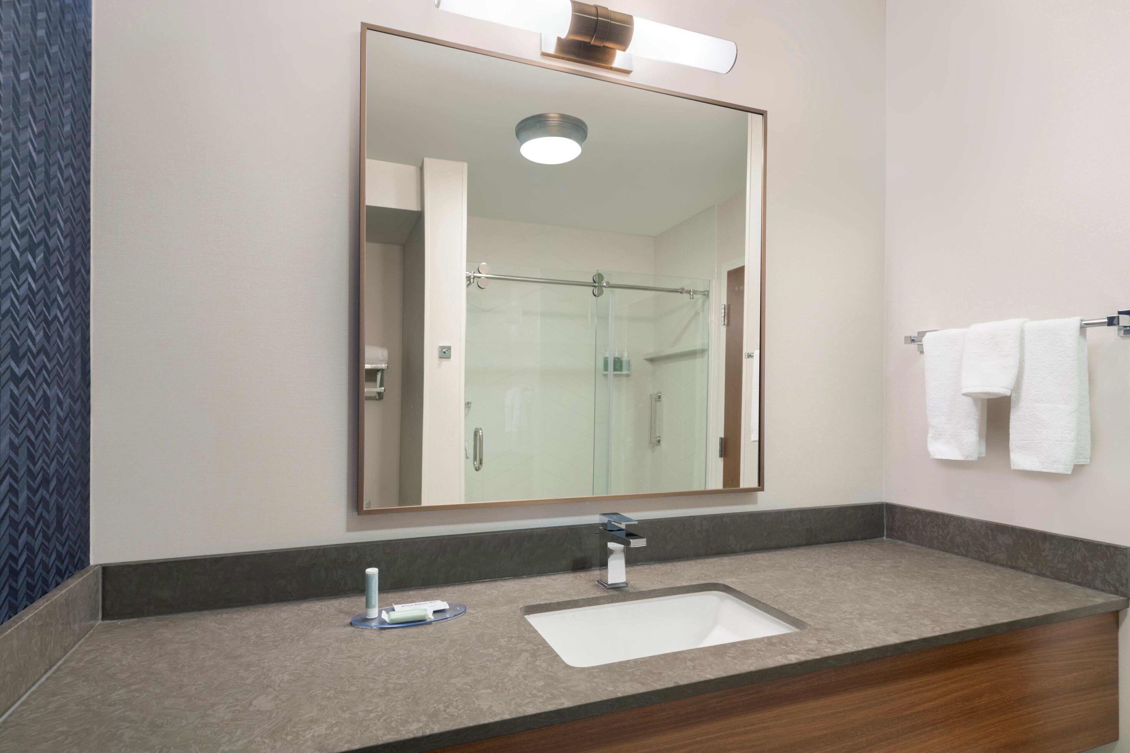 free toiletries, hair dryer, towels, soap