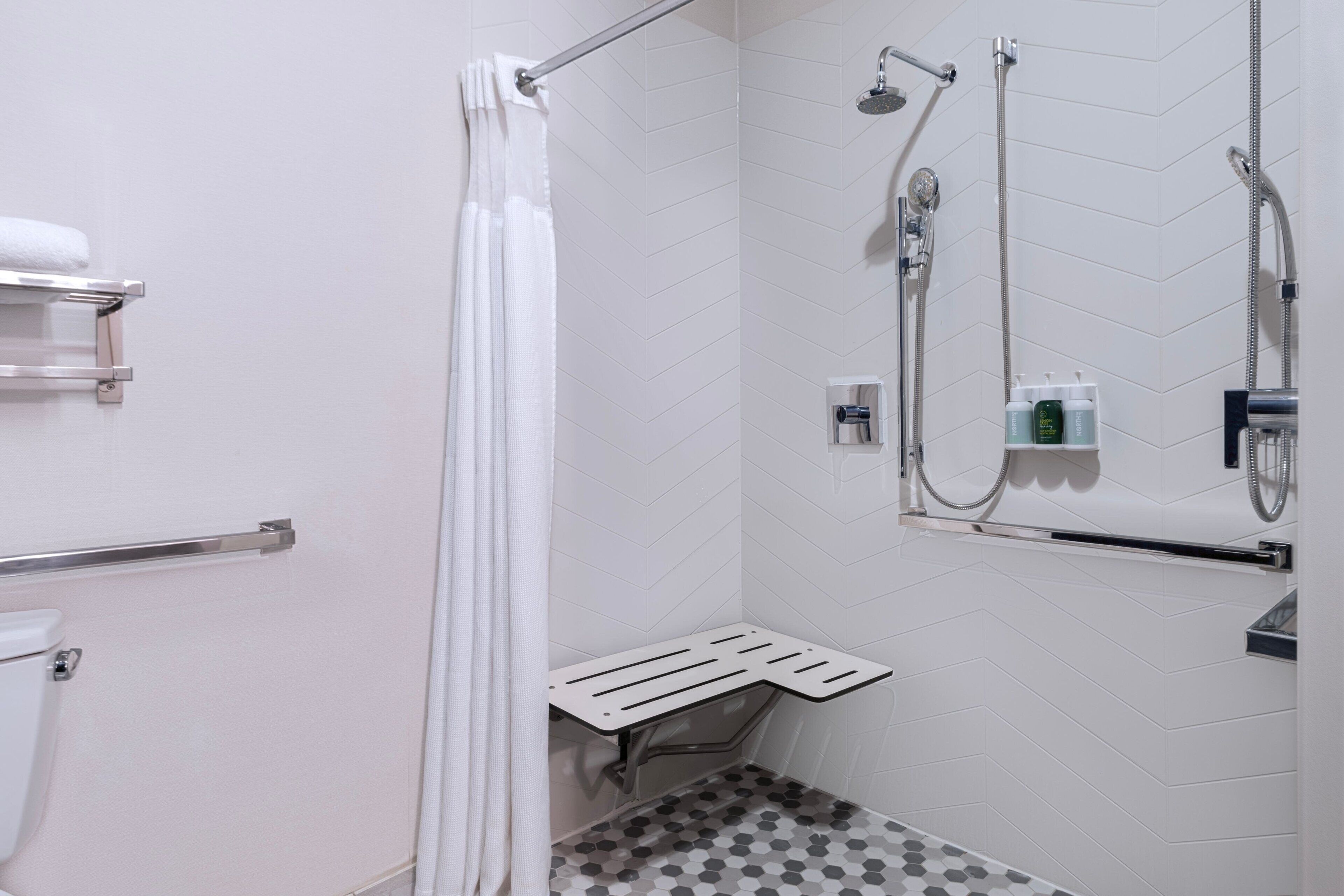 free toiletries, hair dryer, towels, soap