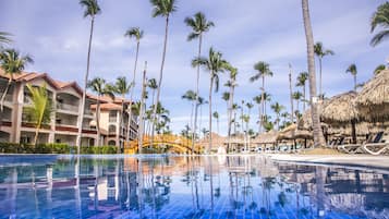 2 outdoor pools, open 8:00 AM to 6:00 PM, pool umbrellas, sun loungers