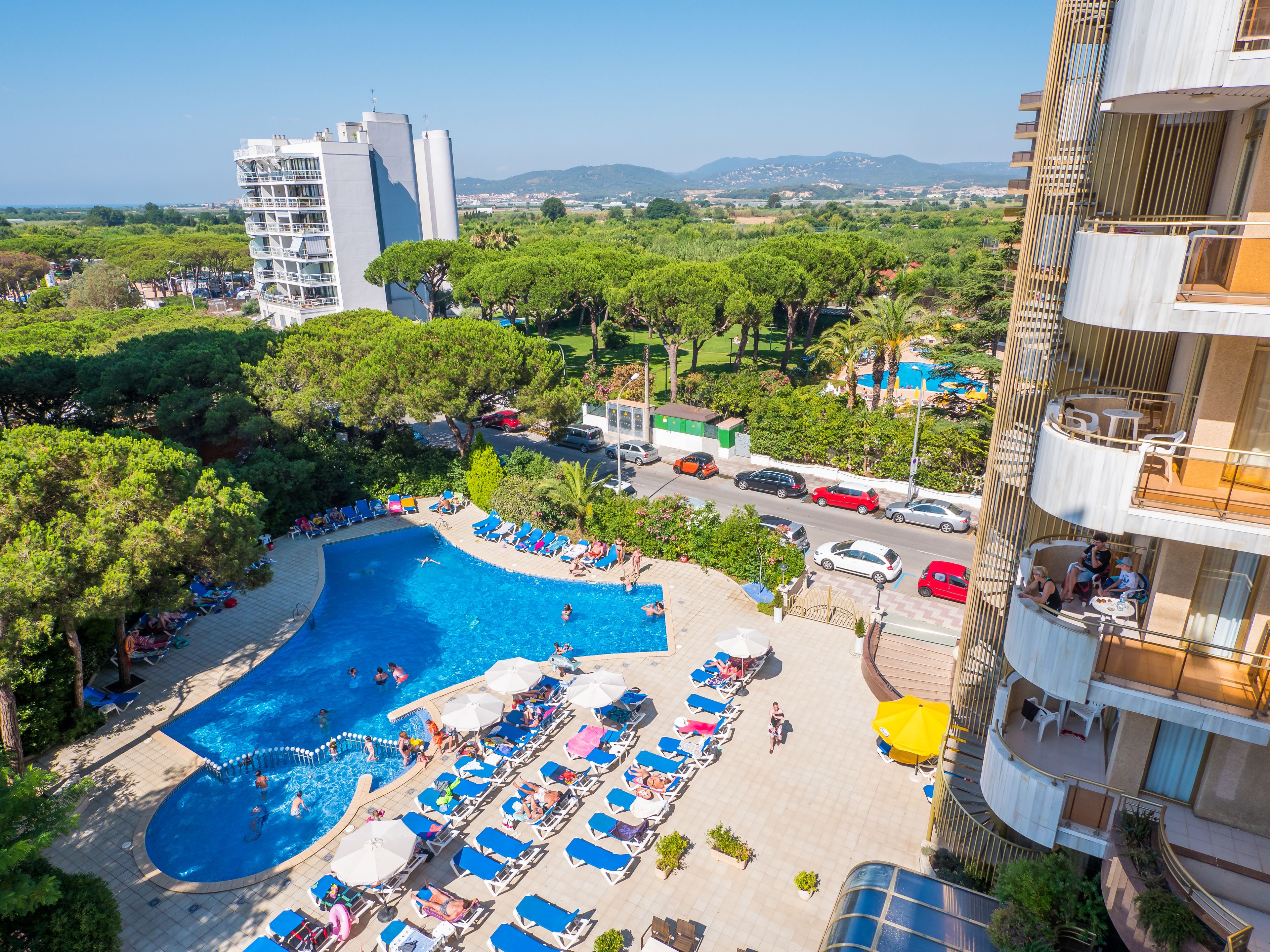 Outdoor pool, open 9:00 AM to 8:00 PM, pool loungers