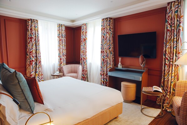 Literie de qualité supérieure, couette en duvet d'oie, minibar