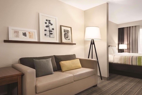Studio Suite, 1 King Bed with Sofa bed, Non Smoking | Desk, blackout drapes, iron/ironing board, free cribs/infant beds. Country Inn & Suites by Radisson, Michigan City, IN